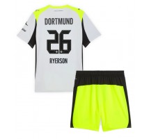 Borussia Dortmund Julian Ryerson #26 Koszulka Wyjazdowa dzieci 2025-26 Krótki Rękaw (+ krótkie spodenki)